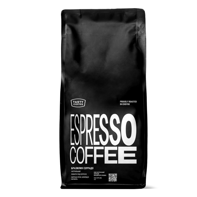 Кофе зерновой Tasty Coffee Бразилия Серрадо